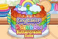 Bak en regnbue av sødme i Tiny Baker Rainbow Buttercream Cake