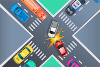 I Tiny Cars er oppgaven din å passe på de små bilene som kommer over veiene