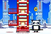 Du er en tøff panda med et bambusrør ... bare ikke la tårnet rase sammen