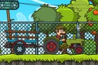 Transporter frukt og grønnsaker fra beholderen til slutten i Tractor Mania!