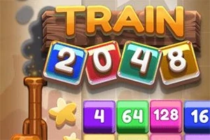 Fargerike blokker med tallene 2, 0, 4, 8 under teksten TRAIN