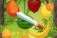 I spillet Tropical Slasher er oppgaven din å kutte alle fruktene
