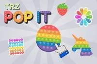 Det finnes over femti ulike leker du kan prøve i TRZ Pop It!