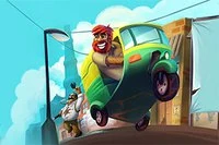 Sykl med den klassiske rikshaen gjennom Indias travle gater