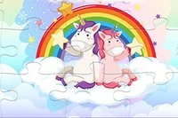 Unicorn Puzzle er et flott spill for barn som ønsker å forbedre evner og