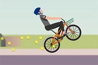 Kan du krysse alle mållinjene i Wheelie Biker
