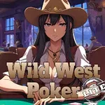 Kvinne med cowboyhatt spiller poker ved et bord i et kasino- eller barlignende miljø