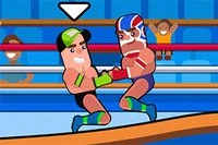 Gjør deg klar for bryteglede i tospillerspillet Wrestle Online!