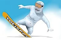 Før Yeti ned bakken og ta noen pingviner